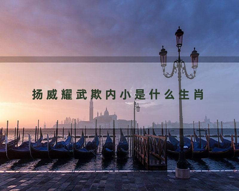 扬威耀武欺内小是什么生肖