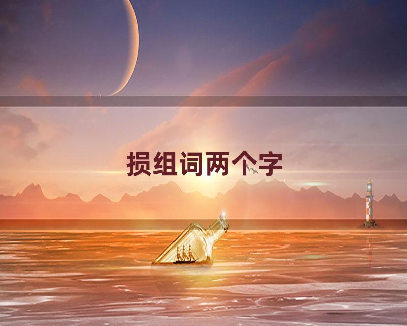 损组词两个字