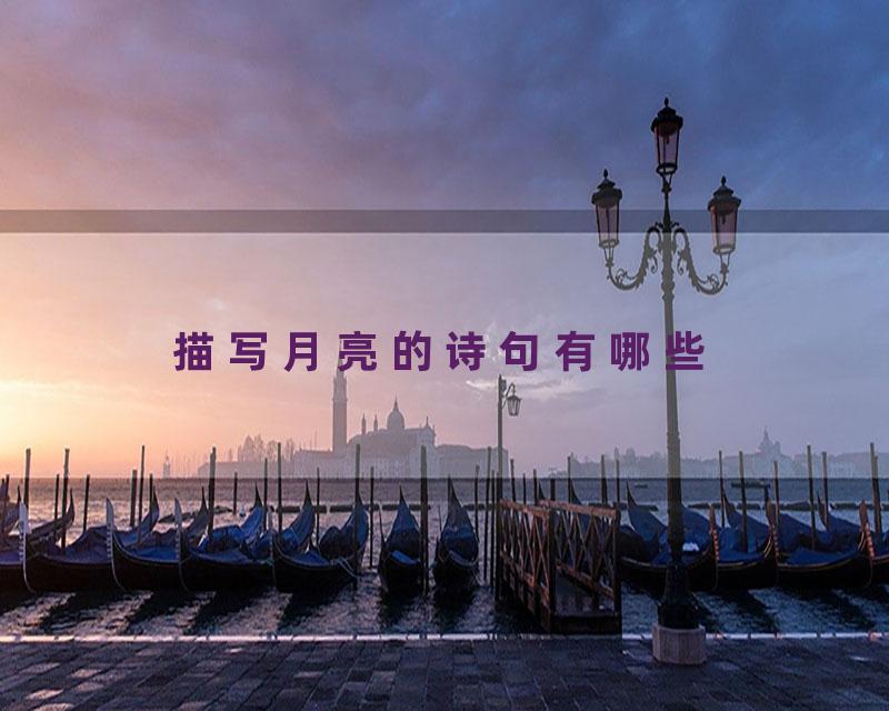 描写月亮的诗句有哪些