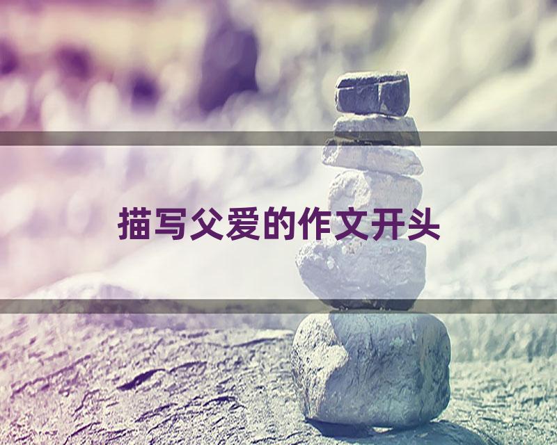 描写父爱的作文开头