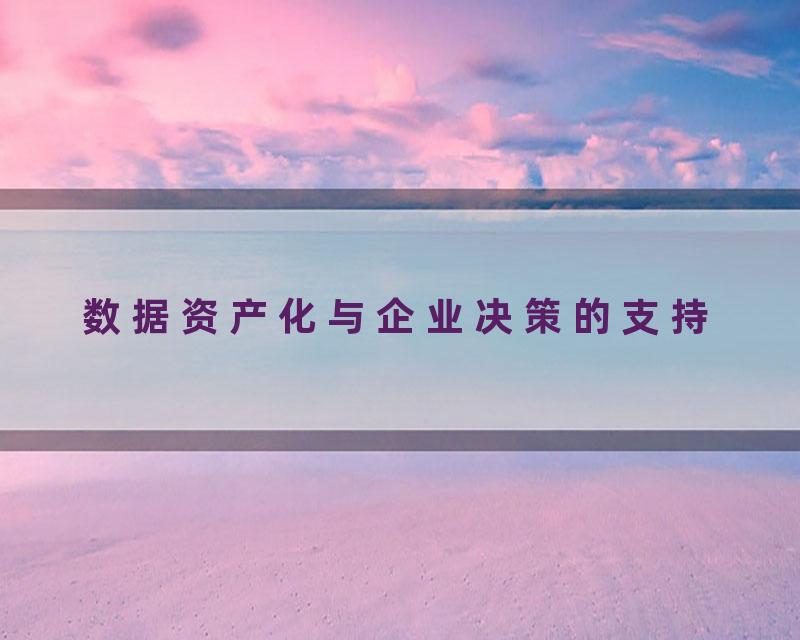数据资产化与企业决策的支持