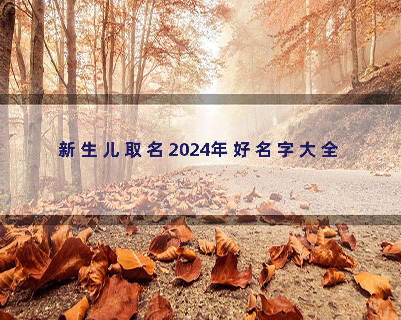 新生儿取名2024年好名字大全