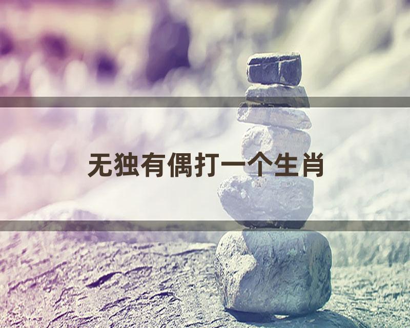 无独有偶打一个生肖