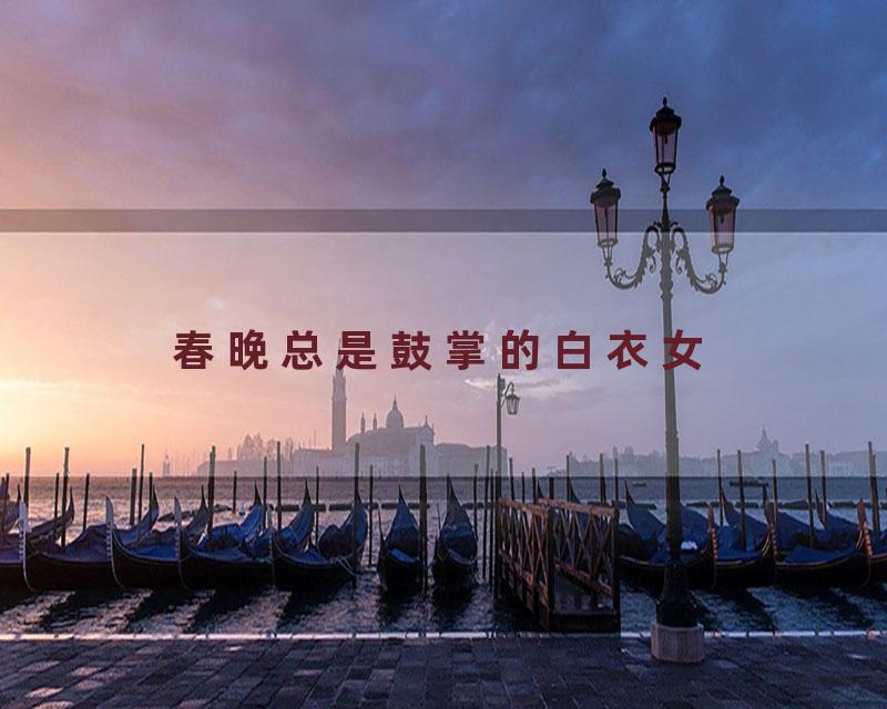 春晚总是鼓掌的白衣女