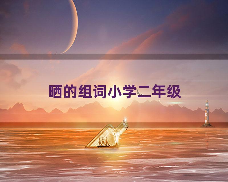 晒的组词小学二年级