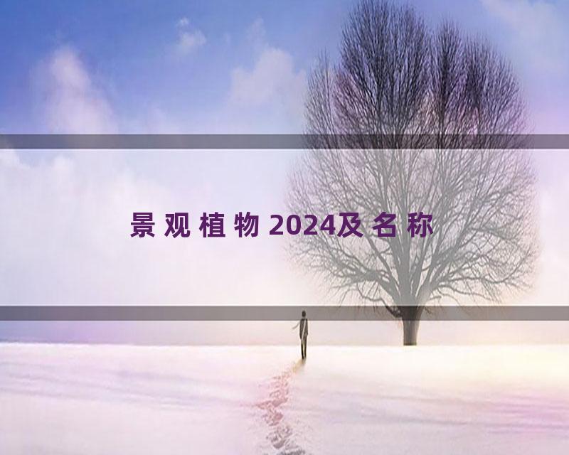 景观植物2024及名称