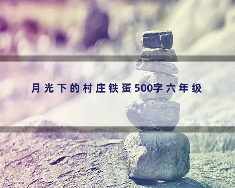 月光下的村庄铁蛋500字六年级