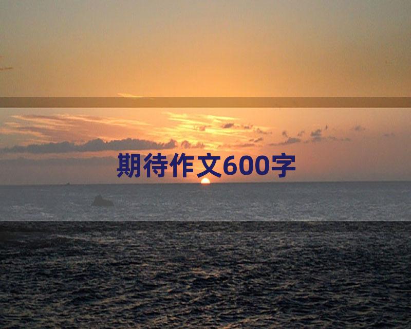 期待作文600字