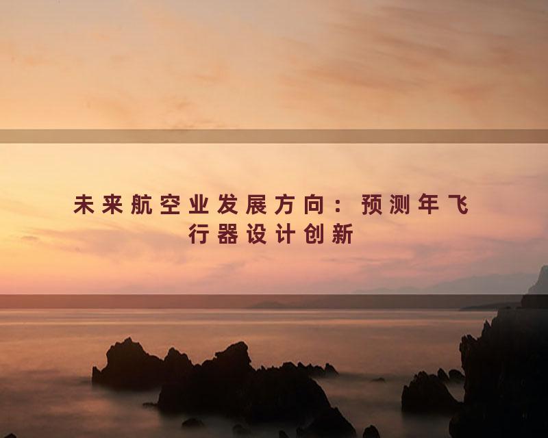未来航空业发展方向：预测年飞行器设计创新