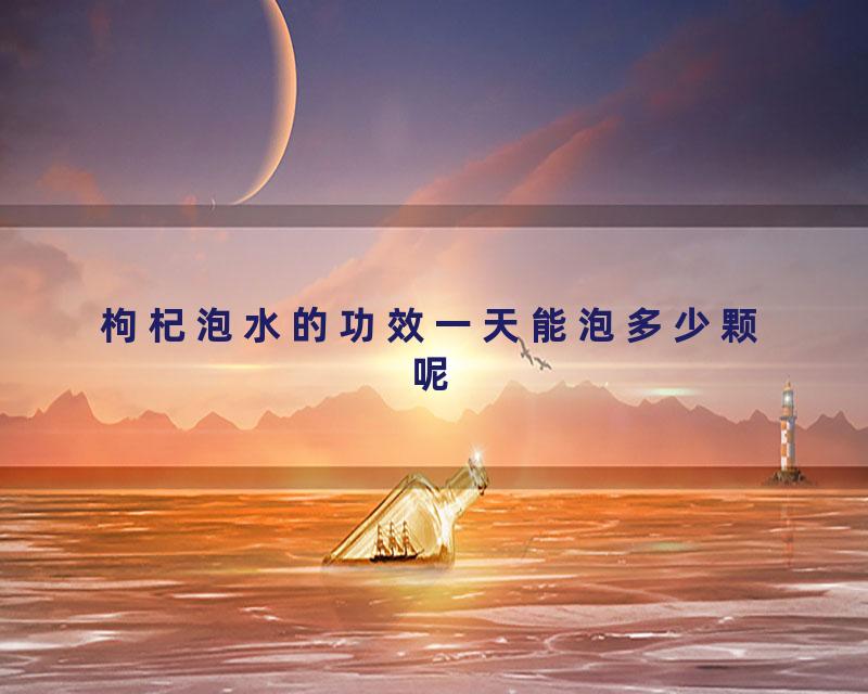 枸杞泡水的功效一天能泡多少颗呢