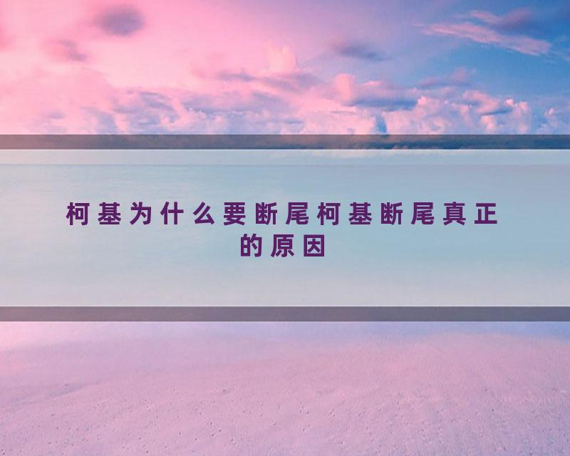 柯基为什么要断尾柯基断尾真正的原因