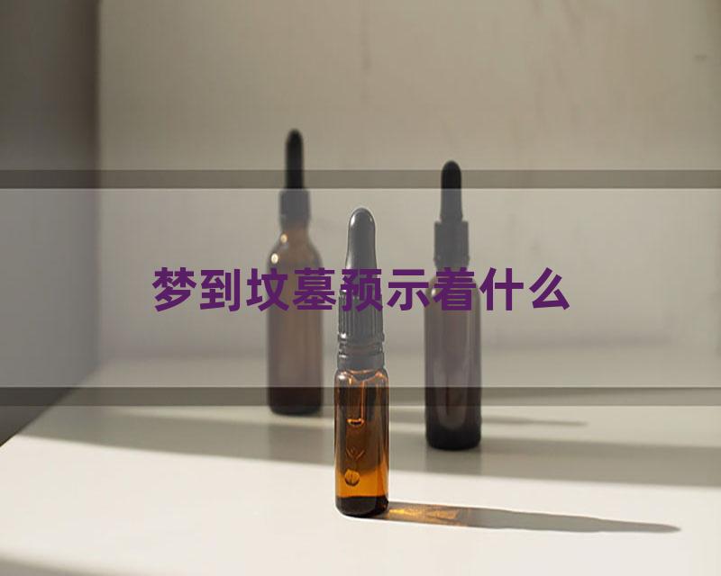 梦到坟墓预示着什么