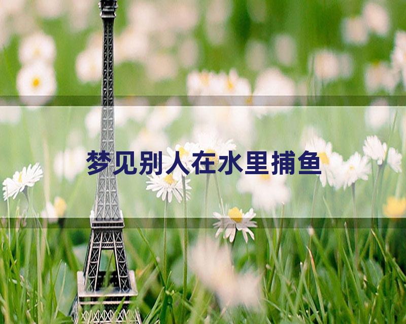 梦见别人在水里捕鱼