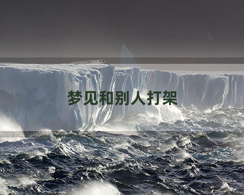 梦见和别人打架