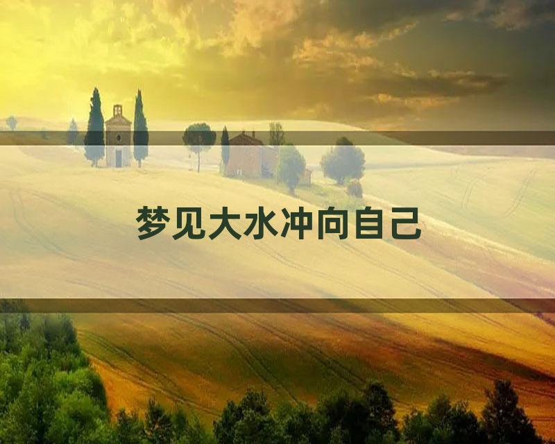 梦见大水冲向自己