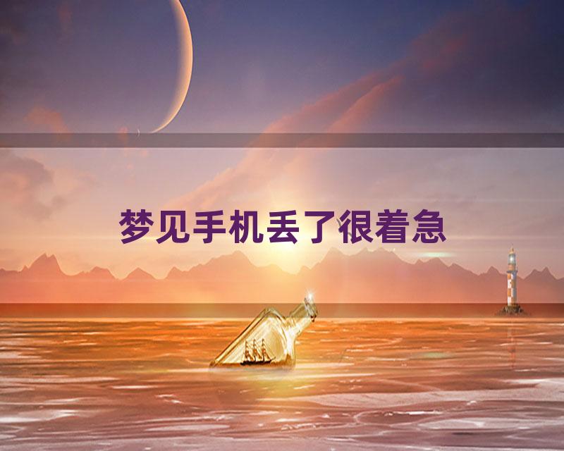 梦见手机丢了很着急