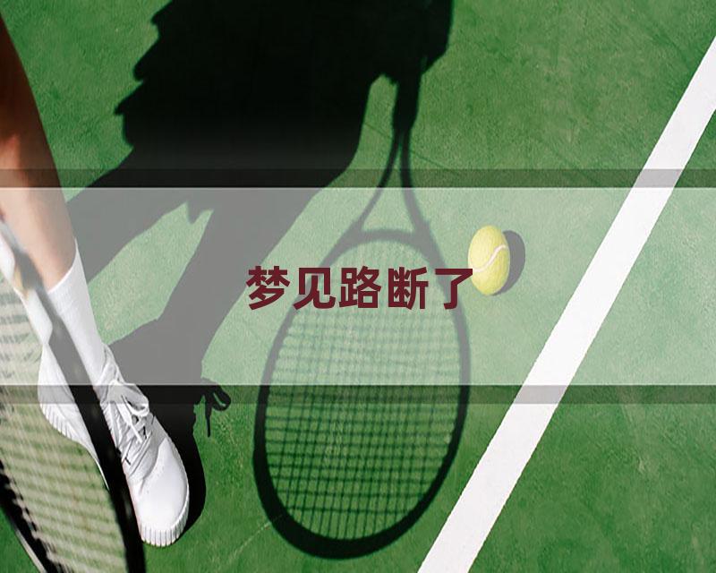 梦见路断了