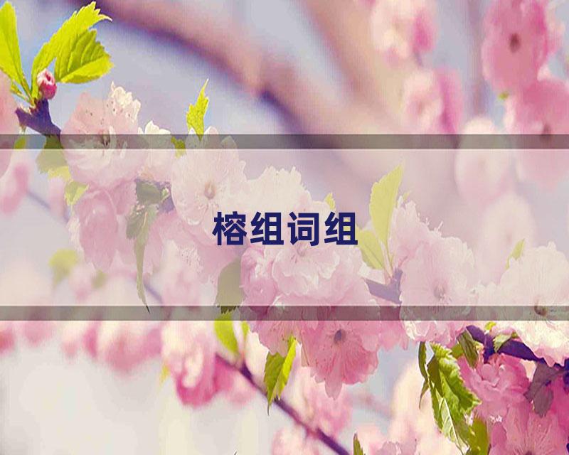 榕组词组