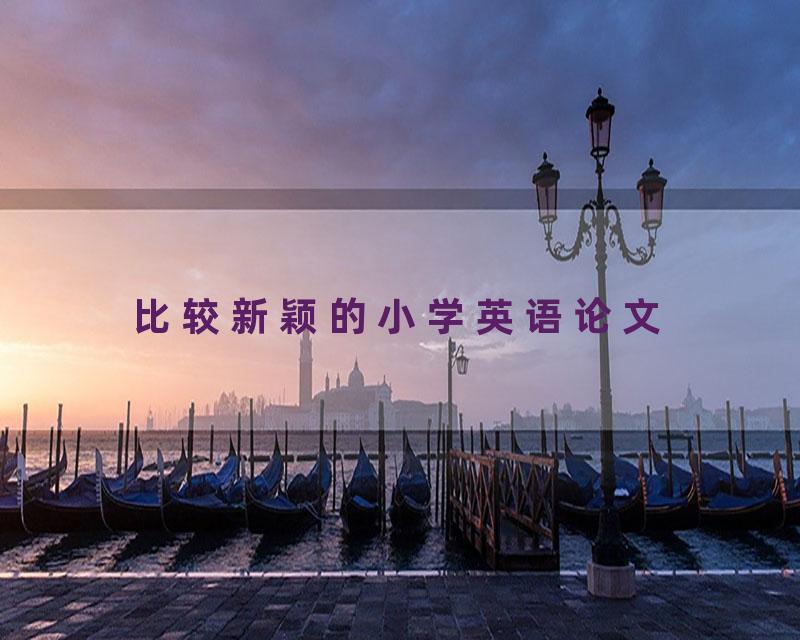 比较新颖的小学英语论文