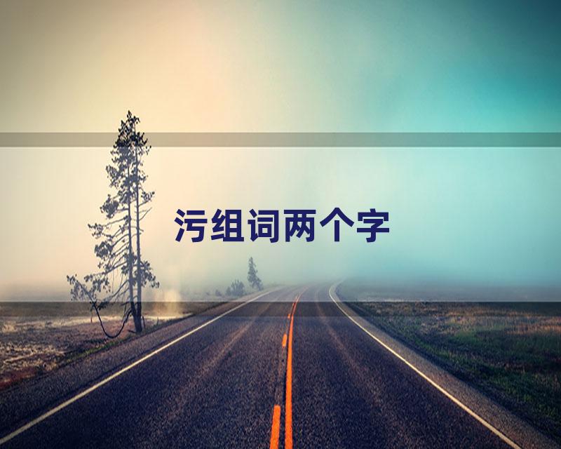 污组词两个字