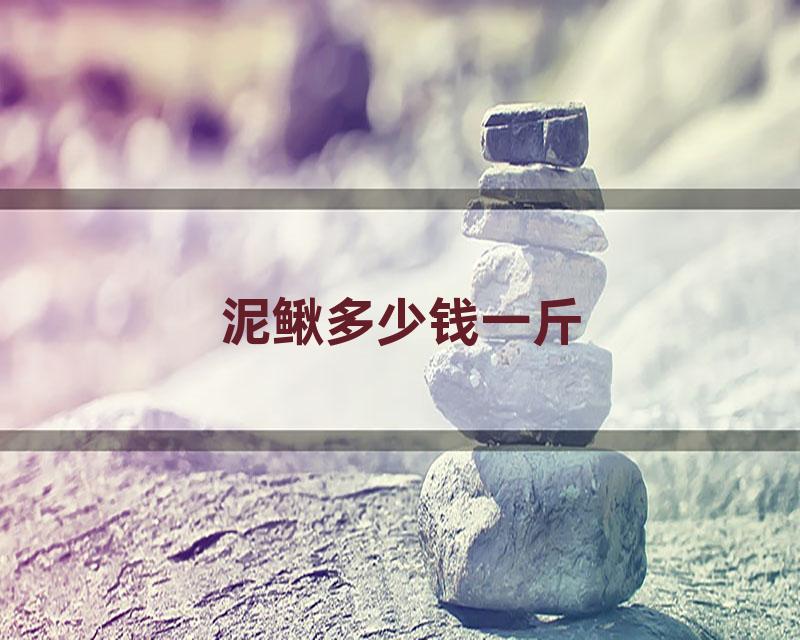 泥鳅多少钱一斤