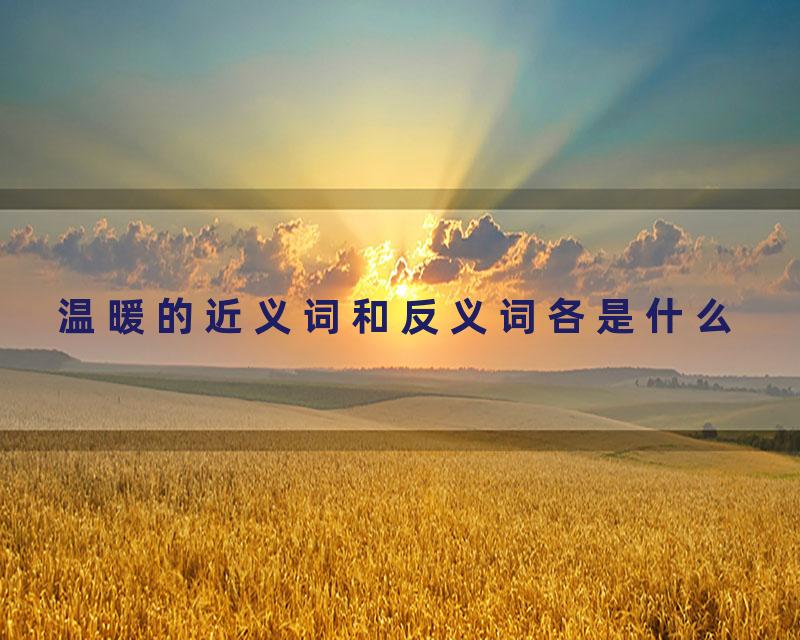 温暖的近义词和反义词各是什么