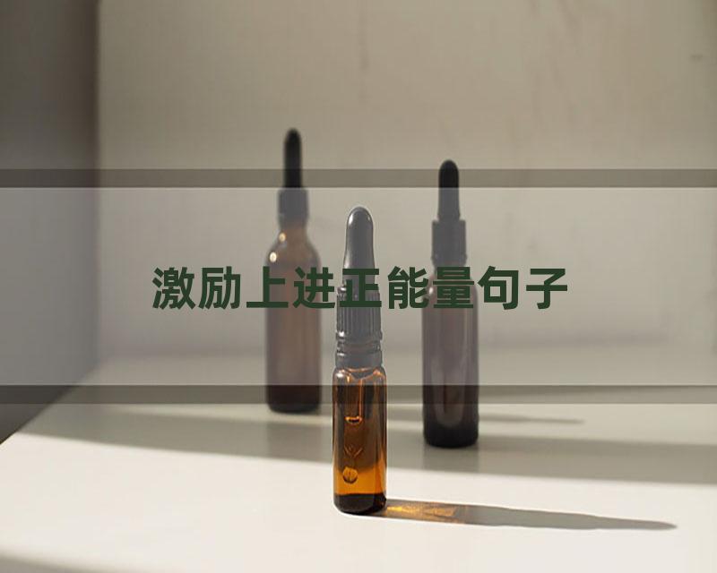 激励上进正能量句子