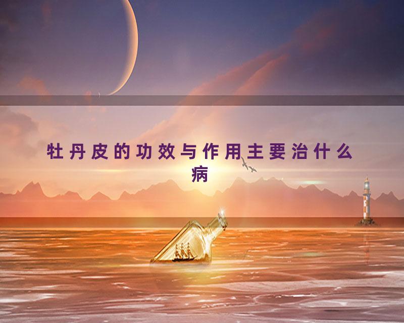 牡丹皮的功效与作用主要治什么病