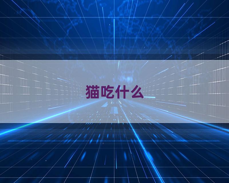 猫吃什么