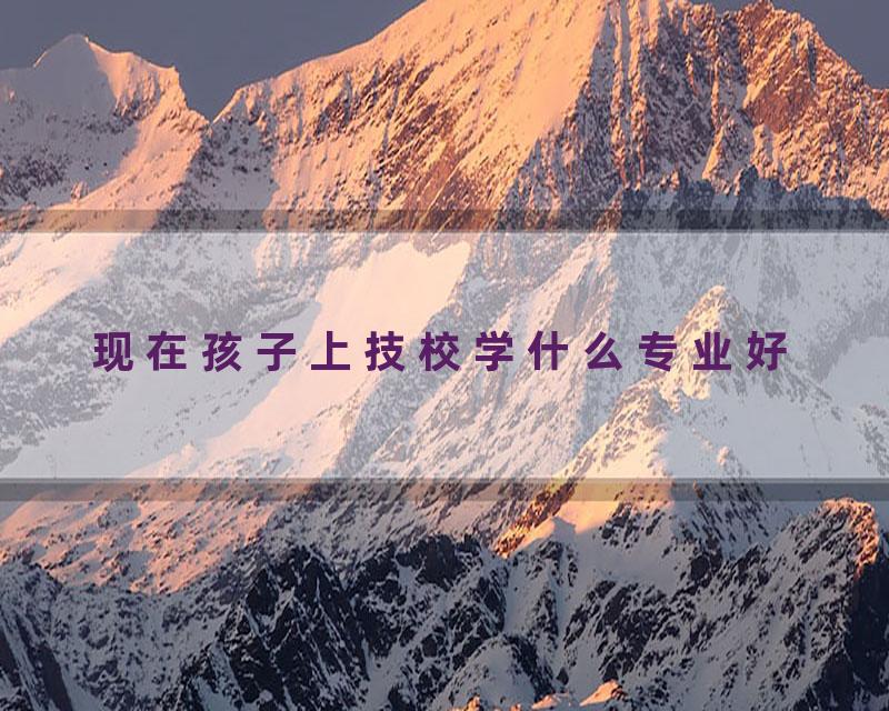 现在孩子上技校学什么专业好