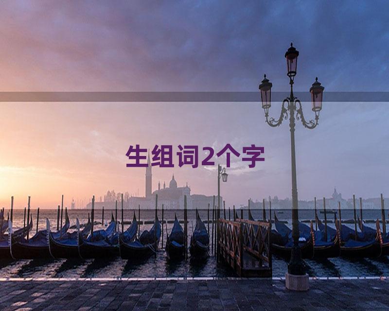 生组词2个字