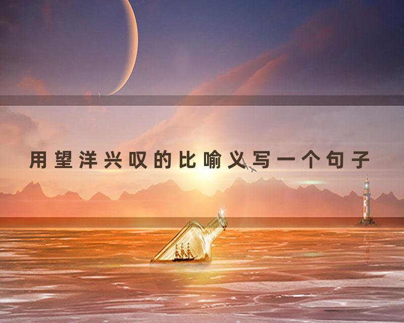 用望洋兴叹的比喻义写一个句子