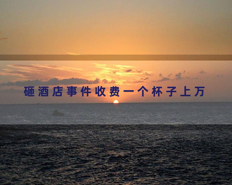 砸酒店事件收费一个杯子上万