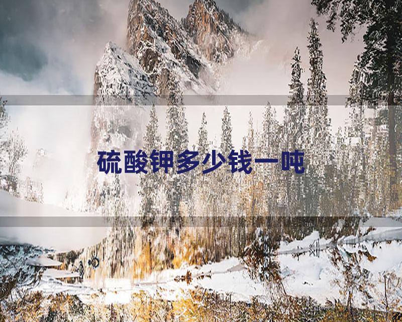 硫酸钾多少钱一吨