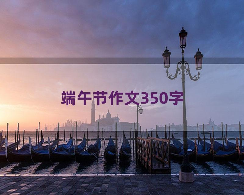 端午节作文350字