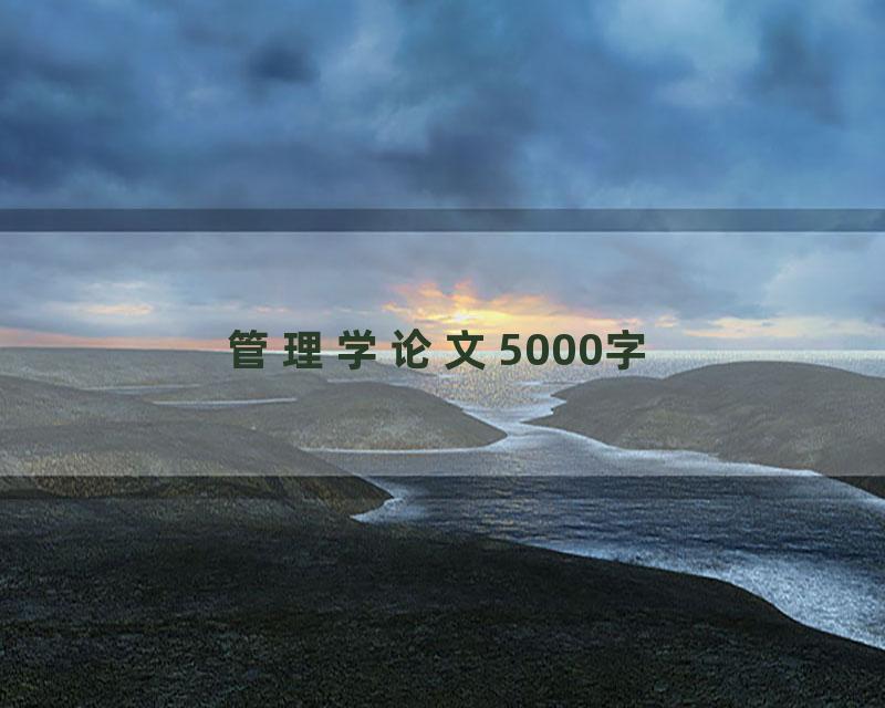 管理学论文5000字