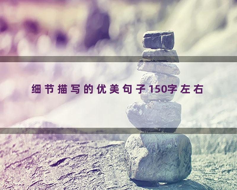 细节描写的优美句子150字左右