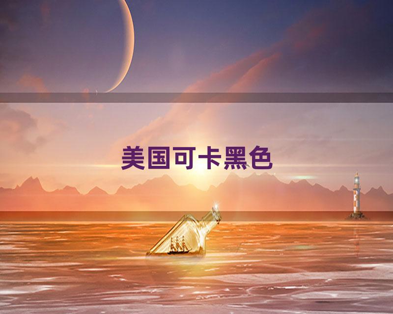 美国可卡黑色