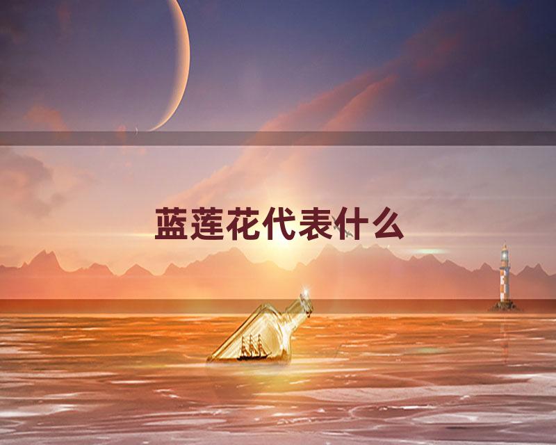 蓝莲花代表什么
