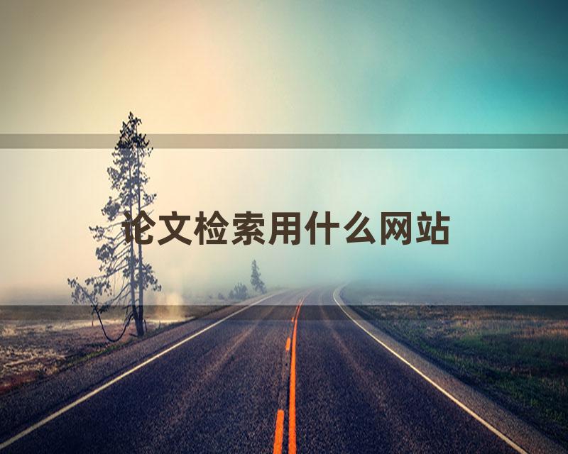 论文检索用什么网站