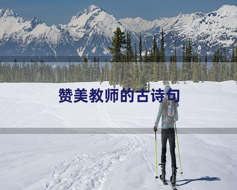 赞美教师的古诗句