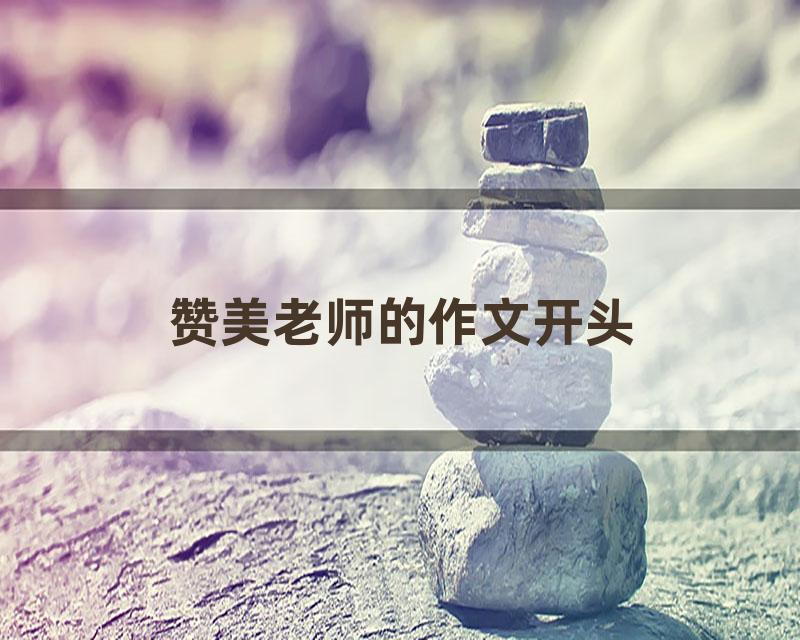 赞美老师的作文开头