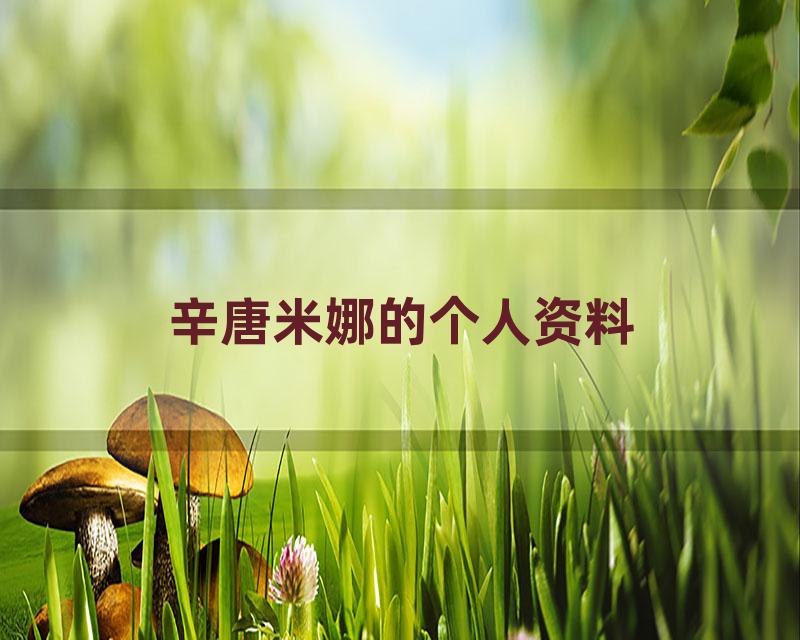 辛唐米娜的个人资料