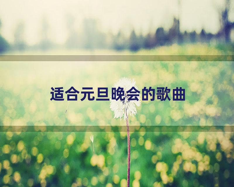 适合元旦晚会的歌曲