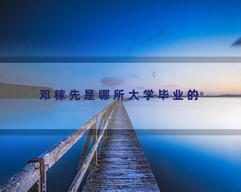 邓稼先是哪所大学毕业的