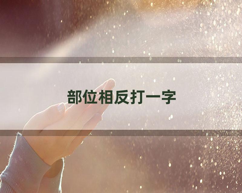 部位相反打一字