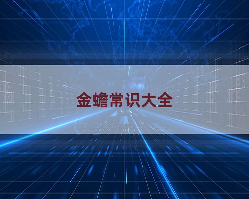 金蟾常识大全