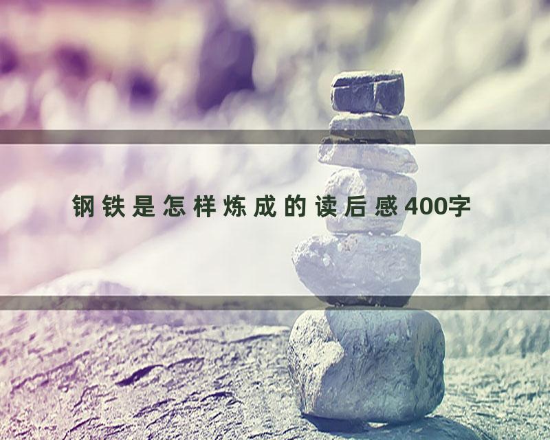 钢铁是怎样炼成的读后感400字