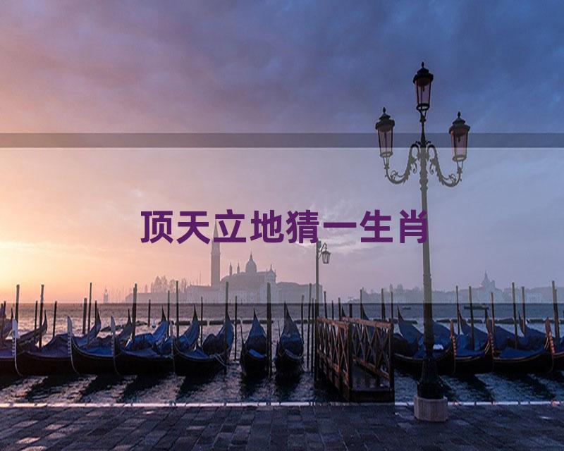 顶天立地猜一生肖