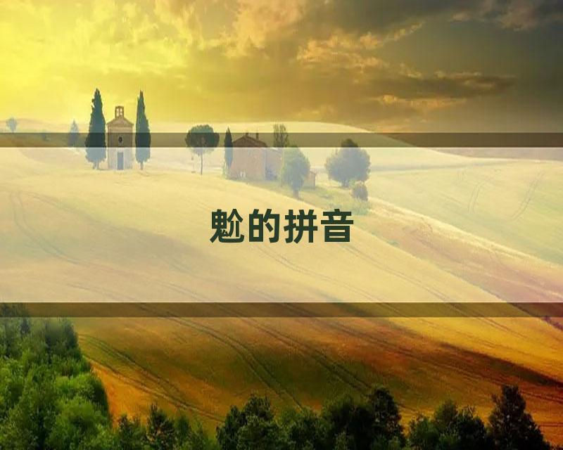 魀的拼音